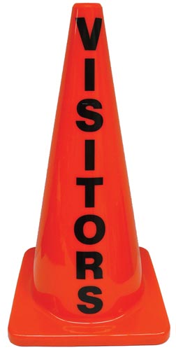 28" Message Cone - Visitors