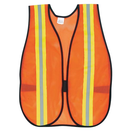 Deluxe Mesh Reflective Vest - Orange