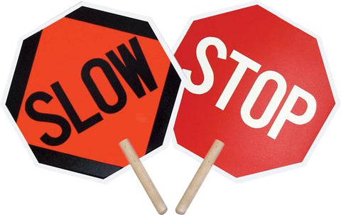 18" Stop-Slow Paddle Sign