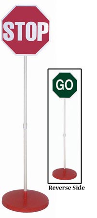 Stop-Go Sign & Base w-o Lights