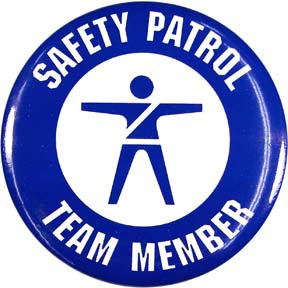 Safety Patrol Team Member Button