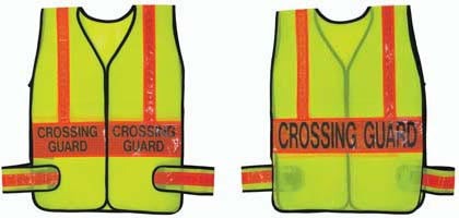 Crossing Guard Vest - Lime w- Orange (Standard)