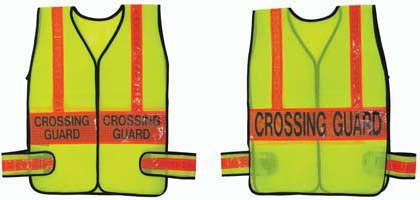 Crossing Guard Vest - Lime w- Orange (X-Large)