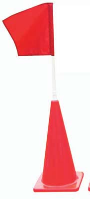 28" Obstacle Cone w- Red Flag