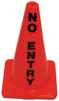 18" Message Cone - No Entry