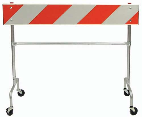 Indoor-Outdoor Wheeled Barricade - 4' Wide