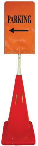 Cone Sign Kit - PARKING (Left Arrow) (orange)