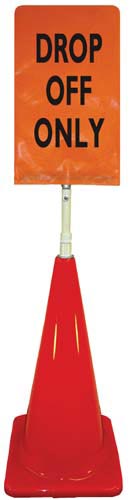 Cone Sign Kit - DROP OFF ONLY (orange)