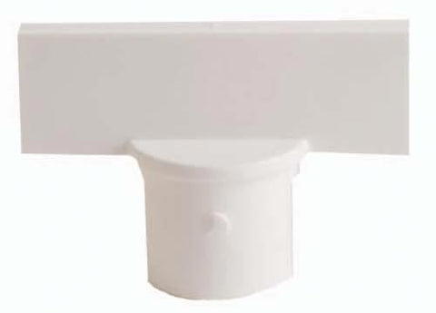 Stanchion Sign Adapter - 2" White