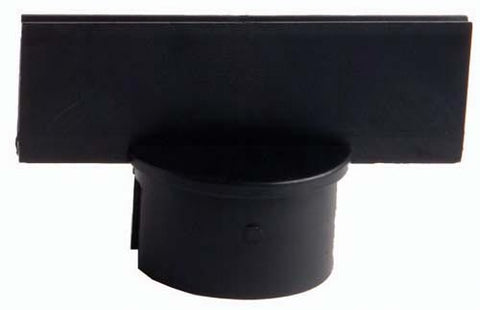 Stanchion Sign Adapter - 2" Black