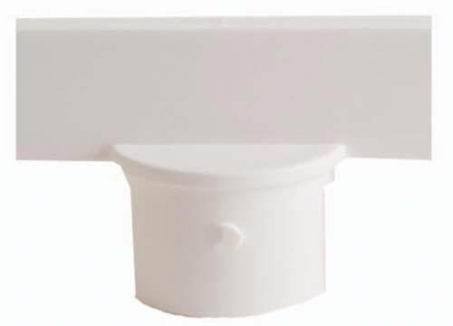 Stanchion Sign Adapter - 2.5" White