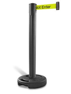 Tempest Outdoor Stanchion - Black w- Message