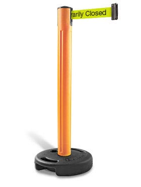 Tempest Outdoor Stanchion - Orange w- Message