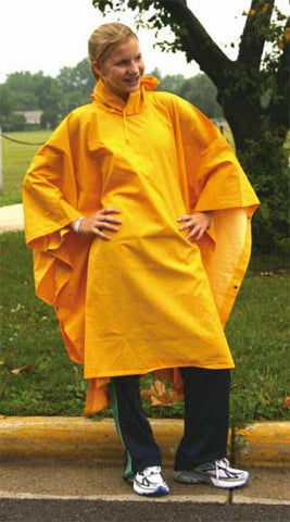 Heavy-Duty Rain Poncho - Yellow