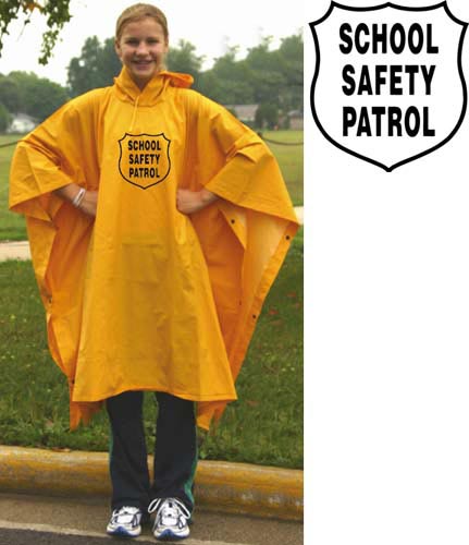 Heavy-Duty Rain Poncho - Yellow w- Emblem