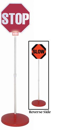 Stop-Slow Sign & Base w- Lights