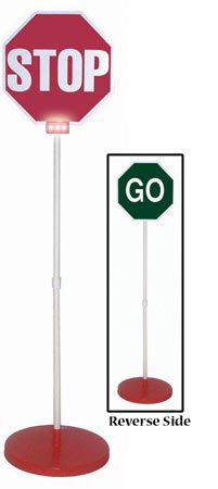 Stop-GO Sign & Base w- Lights