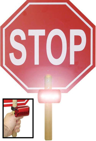 13" Crossing Guard Paddle Stop Sign w- Lights