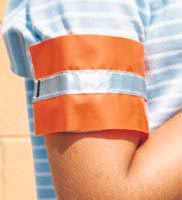 Orange Armband w- Reflective Stripe