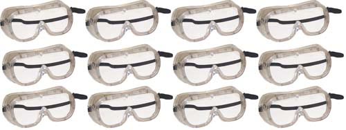 Ventilated Goggles - Set of 12