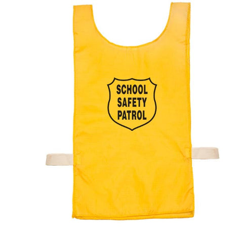Nylon Pinnie (Yellow) w- Safety Patrol Emblem