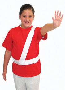 White Safety Patrol Belt - Small