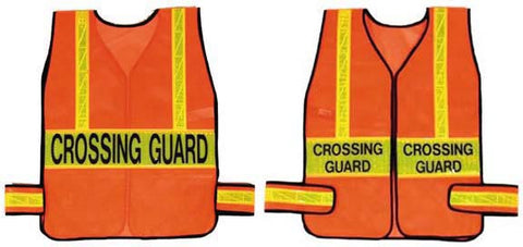 Crossing Guard Vest - Orange w- Lime (Standard)