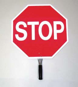 18" Reflective Aluminum Paddle Stop Sign