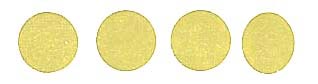 Roll of 100 Adhesive Circles - Yellow