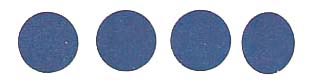 Roll of 100 Adhesive Circles - Dark Blue