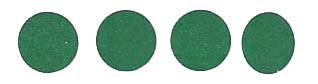 Roll of 100 Adhesive Circles - Green