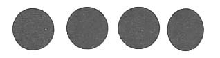 Roll of 100 Adhesive Circles - Black
