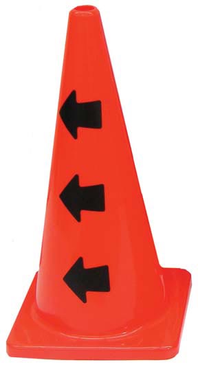 28" Directional Arrow Cone - Left Arrows