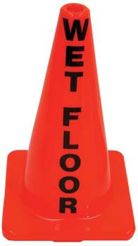 18" Message Cone - Wet Floor