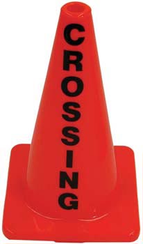 18" Message Cone - Crossing