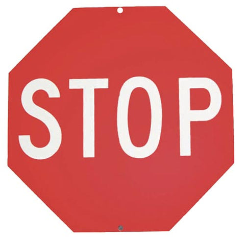 18" Plastic Stop Sign