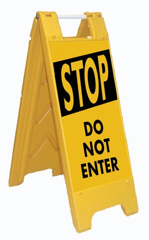 Fold-Up Sign - Stop, Do Not Enter