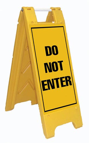 Fold-Up Sign - Do Not Enter