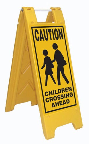 Fold-Up Sign - Caution Children Crossing Ahead