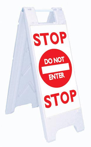 Fold-Up Sign - STOP Do Not Enter