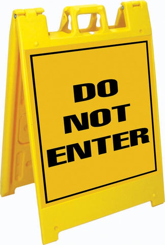 Jumbo Fold-Up Sign - Do Not Enter