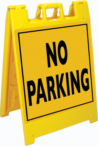 Jumbo Fold-Up Sign - No Parking