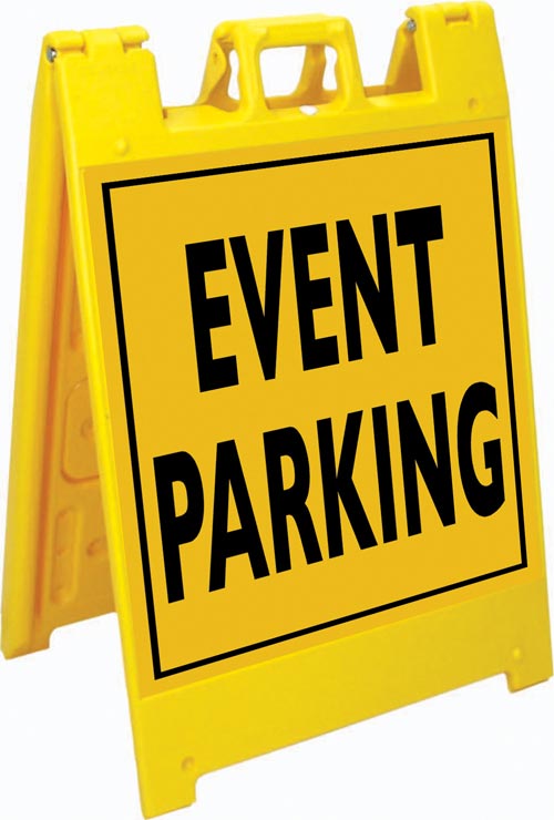 Jumbo Fold-Up Sign - Event Parking