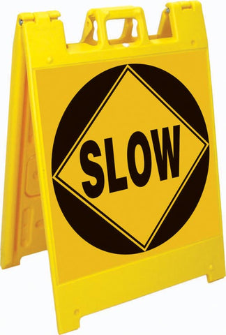 Jumbo Fold-Up Sign - Slow