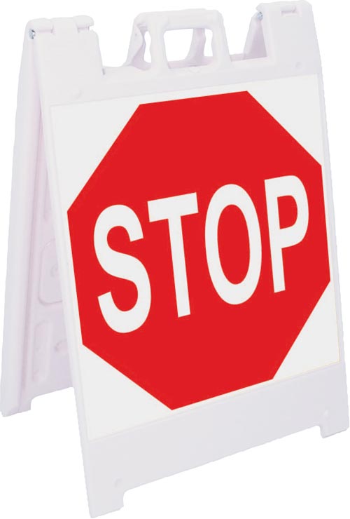 Jumbo Fold-Up Sign - Stop