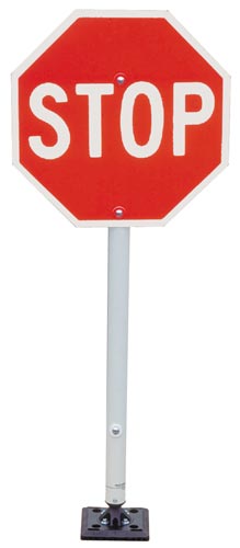 Stop Sign with Fixed Base