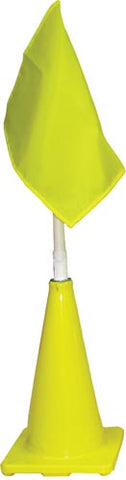 Yellow Cone w- Yellow Flag (Plain)(Lighted)