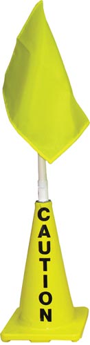 Yellow Cone w- Yellow Flag (Caution)