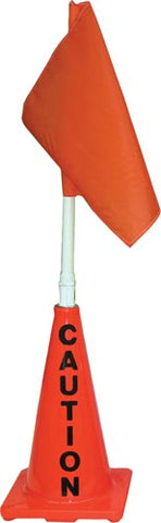 Orange Cone w- Orange Flag (Caution)