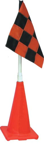 Orange Cone w- Orange-Black Flag (Plain)